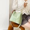 Tote Bag Solid Color Bucket Bags Crossbody Bag Versatile Fashion Leather Handbag
