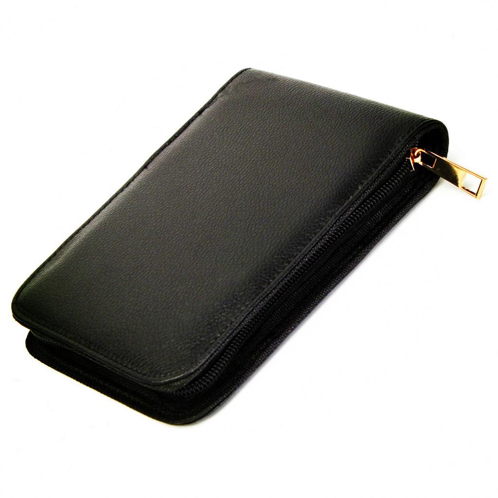 Black/ pocket of pen Storage Holder Bag Cases for 12 Pens - Black, *12.3*2cm