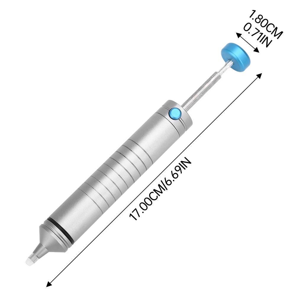 Manual Vacuum Solder Suction Pump 350°C Temperature Resistant Solder Sucker 170mm Aluminium Powerful Desoldering Pump