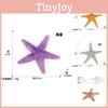 Realistic Pvc Starfish Model Decorative Ocean Creature Beach Toy For Home Decor