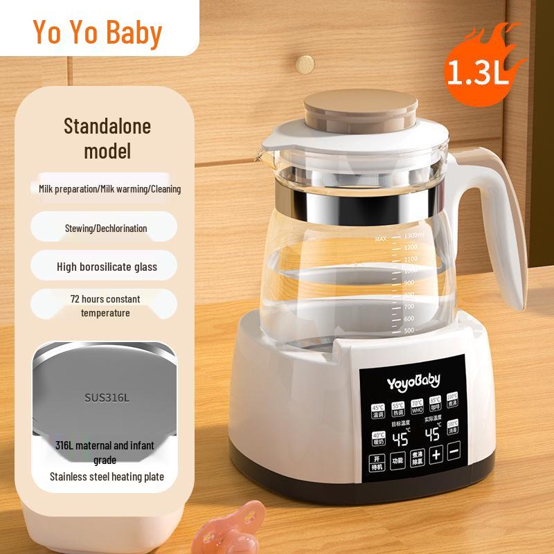 Electric Constant Temperature Kettle with Integrated Tea Maker and Water Boiling Function