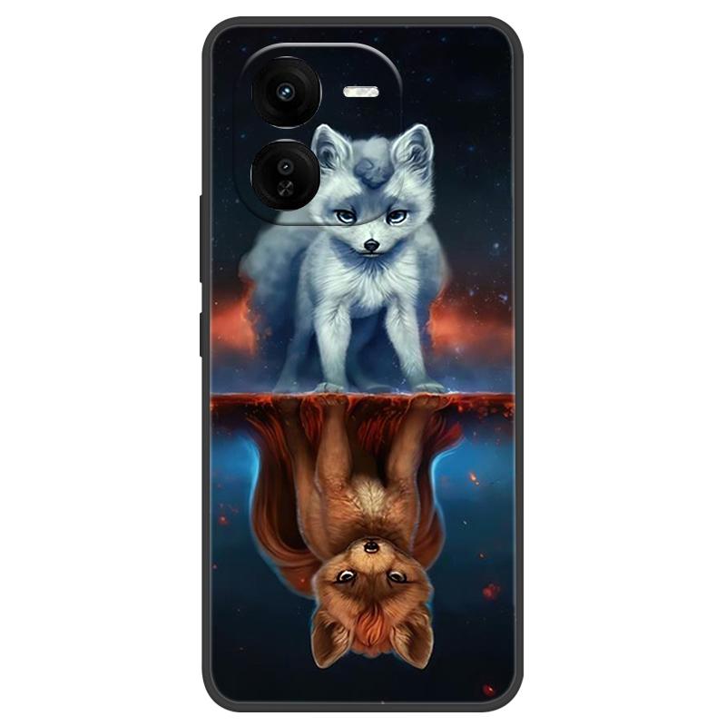 For Vivo IQOO Z9x Case Silicone Luxury Space Soft Bumper for Vivo IQOO Z9 Turbo Phone Cover TPU Funda For IQOOZ9 Turbo Fashion