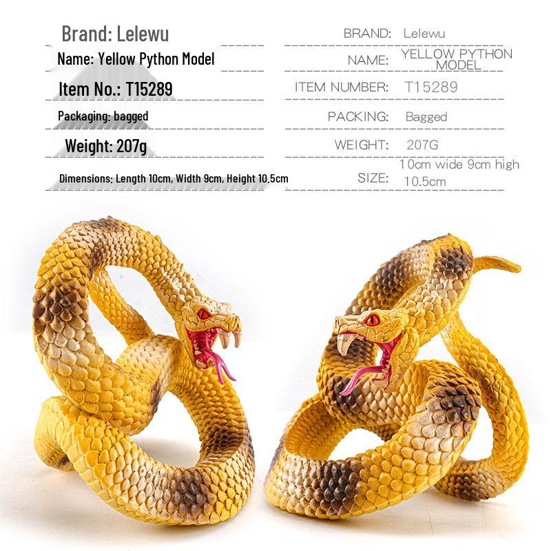 Reptile Simulation: Snake Wildlife Toy - Children's Cognitive Decor Model