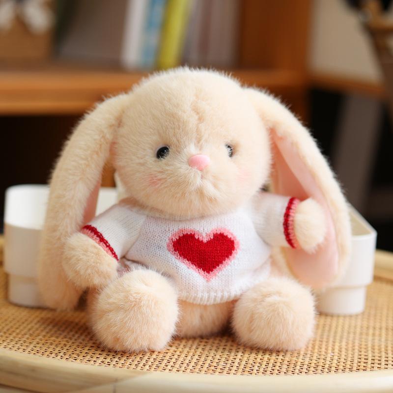 Cute Lop-eared Bunny Doll Plush Toy Little White Rabbit Doll Comfort Doll Couple Rabbit Birthday Gift
