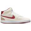 Nike Court Vision Mid Top Sneakers White/Red  DQ4977-161
