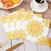 European Printing Rectangular Napkins,Disposable Party Restaurant Decoration Paper Napkin ,20pcs 33*33cm  Bart Paper Craft