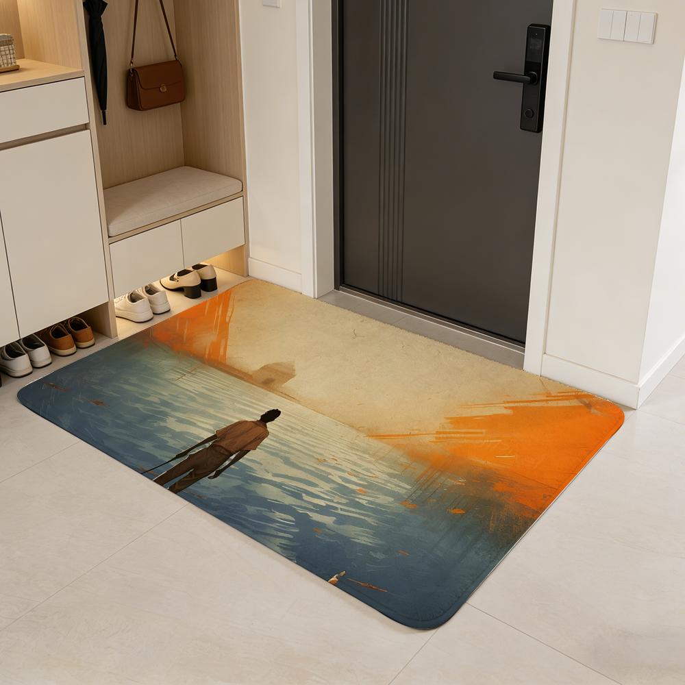 

movie T-The Shawshank Redemption Floor Mat Flannel Door Mat Non-Slip Absorbent Washable Indoor Home Rug 40x60cm
