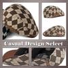One Limitation Argyle Check Hunting Golf and CP673 Cap, Cap, Travel, Outdoor, Men's Women's, (Brown)