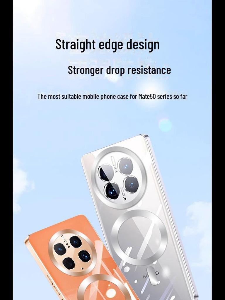 "Huawei Mate60 Pro/P70 Magnetische Sturzsichere Transparente Objektivabdeckung"