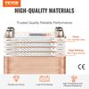 50 Plate Heat Exchanger 4*1-1/4" MNPT Ports 5"x 12" Brazed 316L St. Steel
