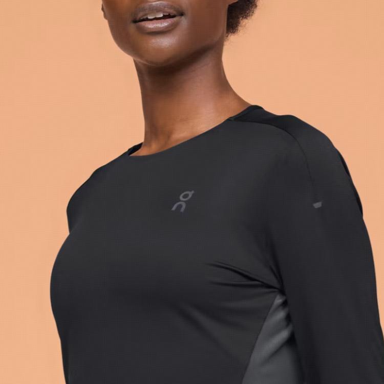 ON Performance Long Tee Eclipse Black/Eclipse Women Tops 1WE10320106