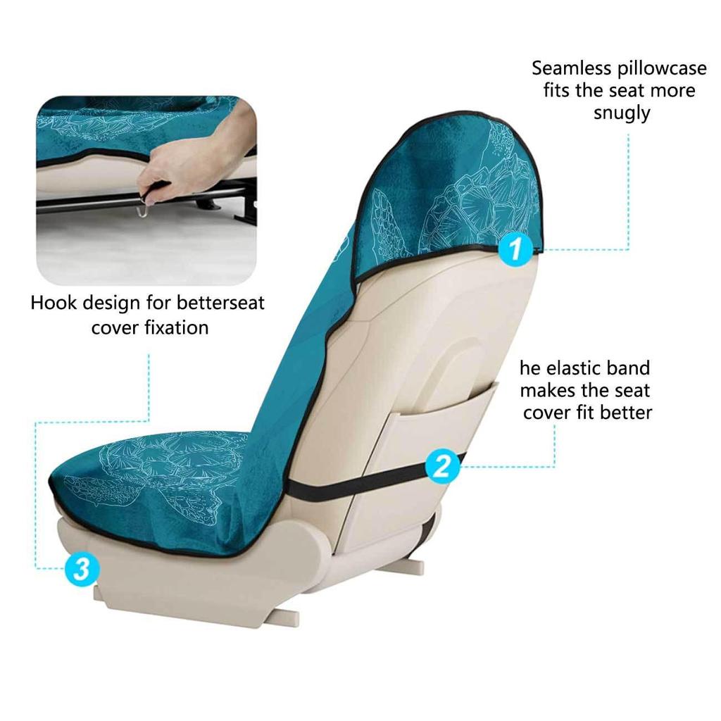 All-Season Universal Car Seat Towel Protector for Front Seats - Ideal for Gym and Exercise