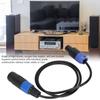 Speaker Cable, Elastic Portable Speakon Speaker Cable, Male To Female 4 Core Plug Ohm Head Speakon Cable, Speaker Connection Wire for Speaker