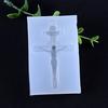 Silicone Mold Exquisite Vintage Cross Jesus Mirror DIY Jewelry Making Tools Epoxy Resin Molds