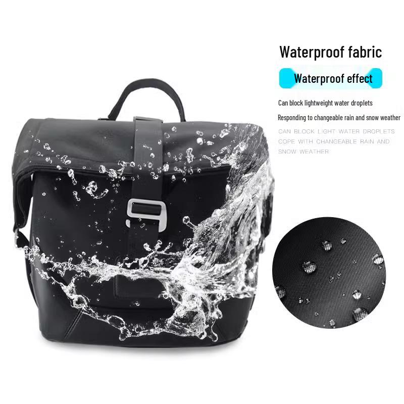 Kaiyue 500F Motorcycle Side Bag: Waterproof Canvas & Leather Quick-Release Accessory