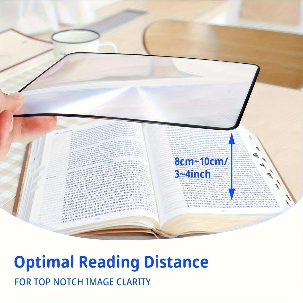 1PC 3x Card Magnifying Glass Portable Transparent PVC Magnifying Glass