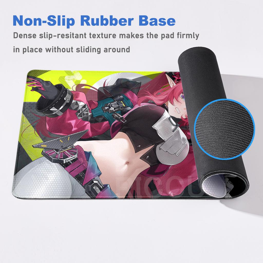 XXL Game Arknights Endfield Yvonne Mouse Pad Rug Non-slip Rubber Gamer Computer Mats Desk mat Laptop Office Large protective pad