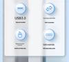 ORICO USB 3.0 4-Port Multi-Port Extension Adapter