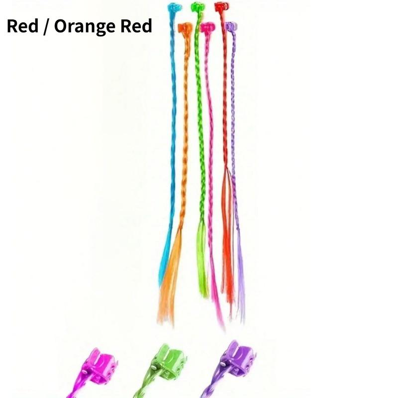 18-teiliges Set bunter Haarverlängerungen für Kinder mit Haarnadeln, Haarstyling-Accessoires für Kinder und Teenager-Mädchen