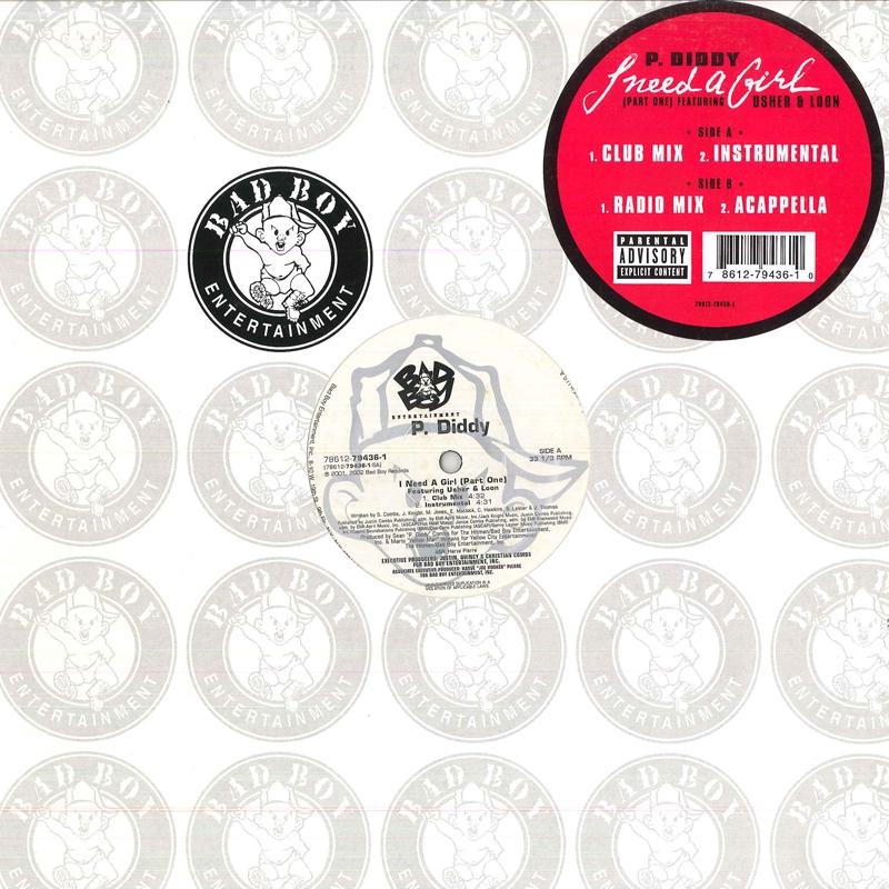 

12inch Record P. DIDDY, USHER & LOON - I Need A Girl (Part One) 78612794361 Bad Boy Enterta 2001 US Rap & Hip-Hop/R&B Used