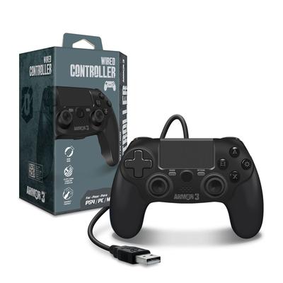Armor3 Wired Game Controller PS4 PC MAC Compatible USB Connection / / Color/Black
