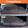 Universal Large Rear Bumper Guard For Cars 38 X 25 Inches SUV Trunk Mat For Preventing Scratches During Loading And Unloading Black