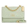 Crossbody Bag Klare 22 Two-way Adjustable Shoulder Strap with Snap Closure, Pearlescent Patent Leather and Smooth Leather, One-shoulder Bag