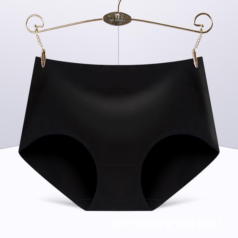 Sexy mid-waist 95% cotton women's briefs in solid colors