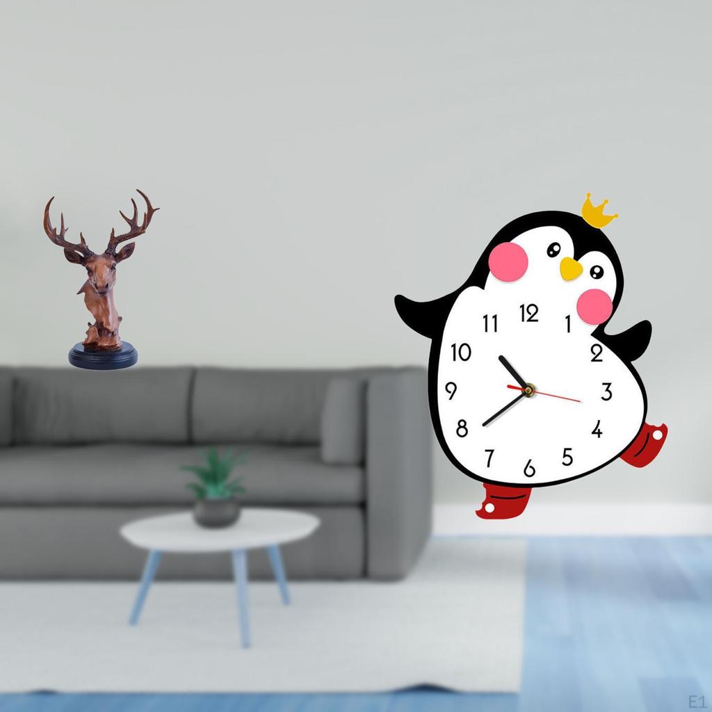 Deer Head Penguin Ornament Figurine Craft Animal Statue Home Decor Decorative Adornment Resin Wooden