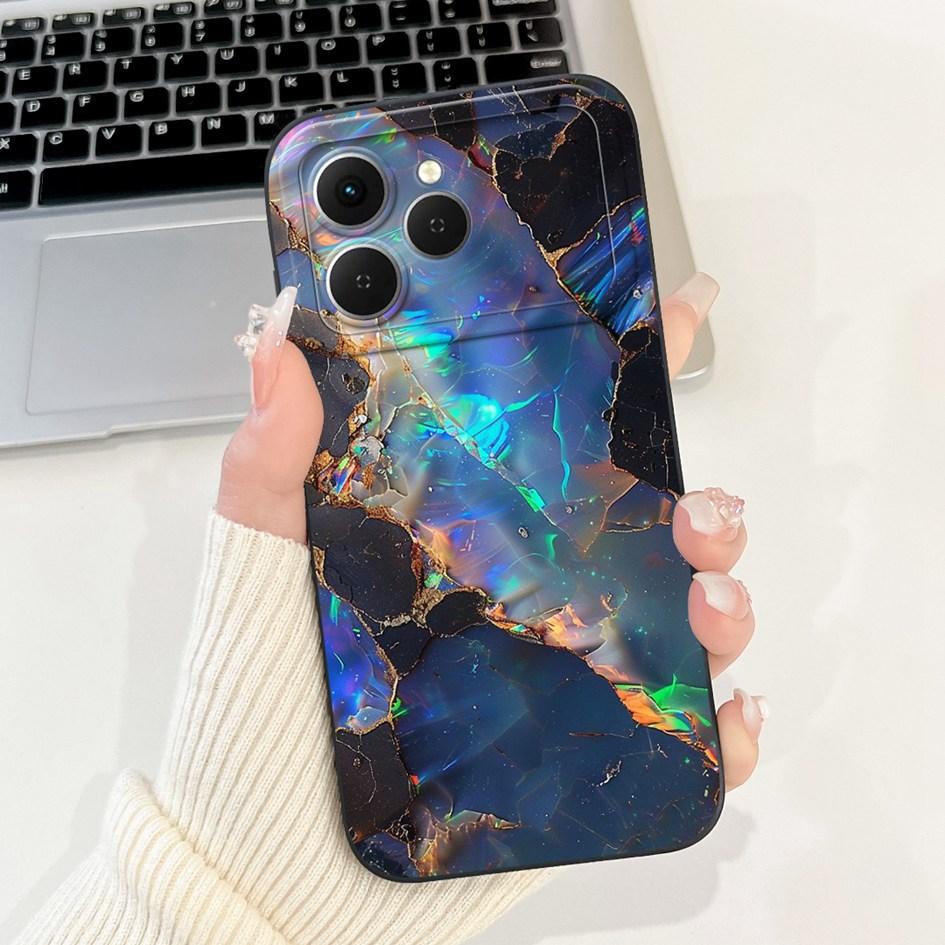 For Tecno Spark 40 Case Popular Cartoon Space Soft Silicone Camera protection Phone Cover For Tecno Spark 40C Spark40 4G Housing