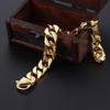 15MM Width Miami Curb Cuban Chain Bracelet For Men Luxury Gold Color 316L Stainless Steel Classic Male Jewelry Gift Wrapped