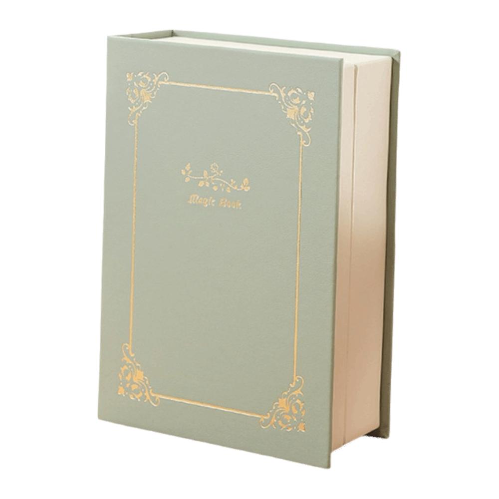 

Magnetic PU Jewelry Book Storage Jewelry Collection Organizer Elegant Jewelry Display Box Women зелёный