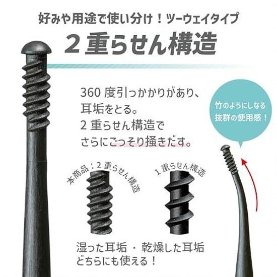 GREENBELL Spiral Rubber Ear Pick (Larger Brush) Blue G-2192