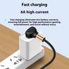 Quick Power Cable Reinforced Spring USB To Type C 90 Degree Angled End Plastic Texture Suitable for Portable Devices
