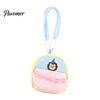 Lightweight Polyester Change Holder Small Coin Purse, Macaron Style Mini Backpack Pendant with Lanyard, Compact Storage Case for Keys Pouch