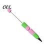 Handmade Pen Kits DIY Beadable Pen, Colorful Fancy Beaded Crafting Ballpoint Rainbow Gradient Pens Gift for Students, Party Favors, Creative