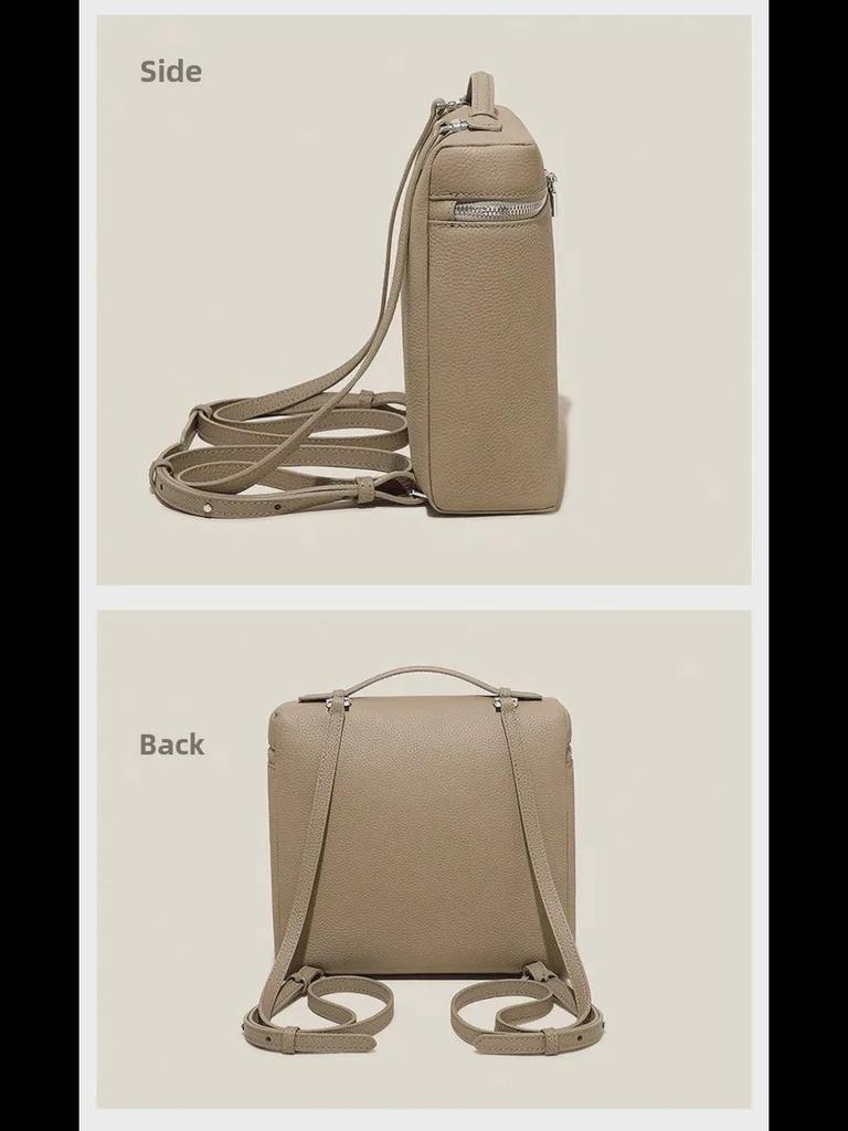 LP Damen Fashion Rucksack: Großes Fassungsvermögen, echtes Leder, hochwertige Schultasche, Damentasche und große Lunchbox-Tasche.