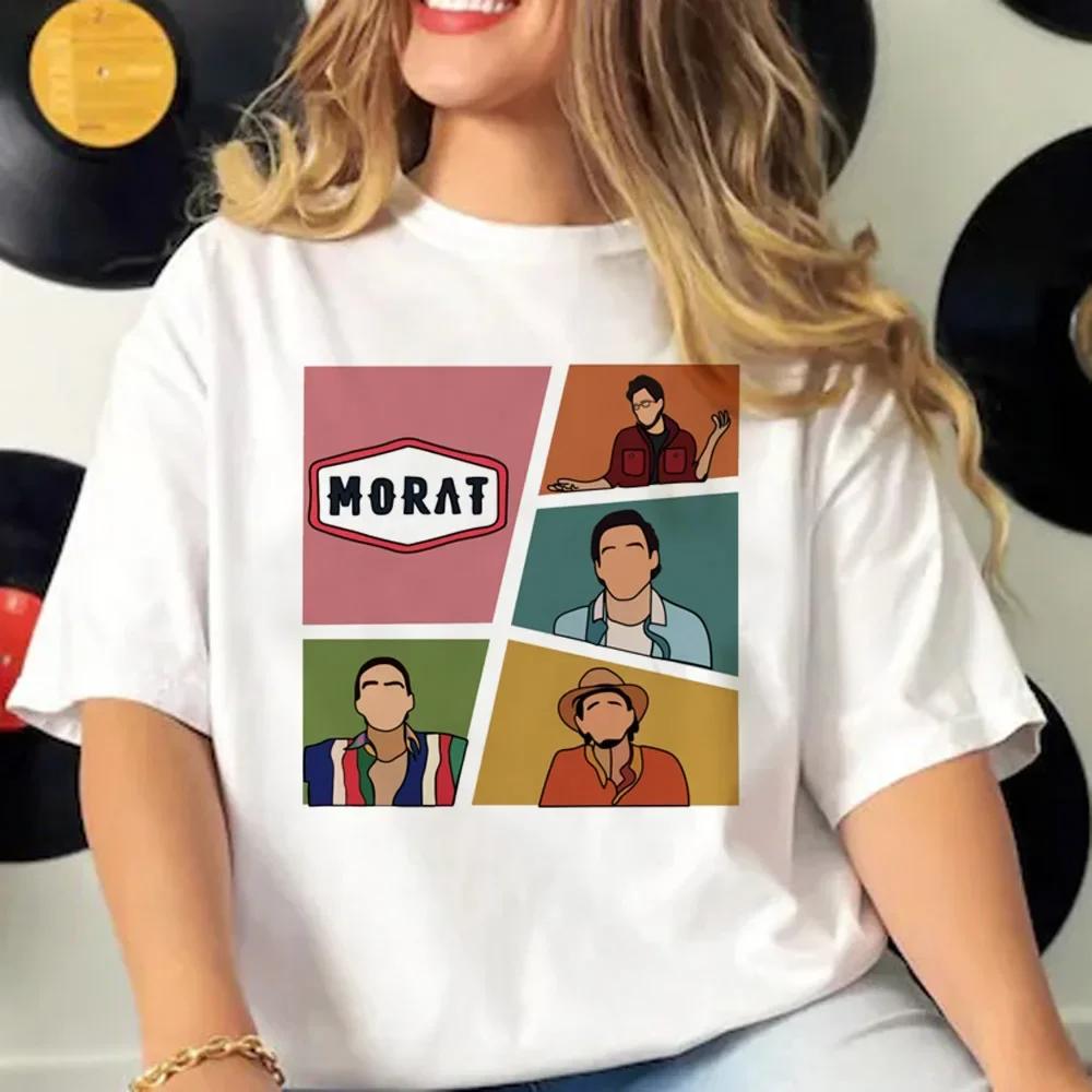 

Футболка Morat Женская Узор Узорчатая Элегантная Футболка Женская Дизайнерская Японская Уличная Одежда Женская Одежда 4XL