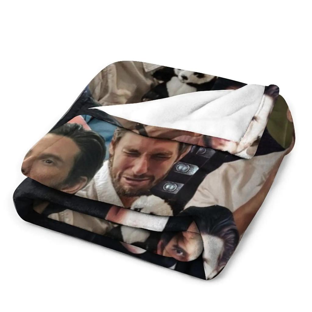 Ben Barnes Collage Throw Blanket Nap Blanket Blanket For Sofa Plaid on the sofa Warm Blanket