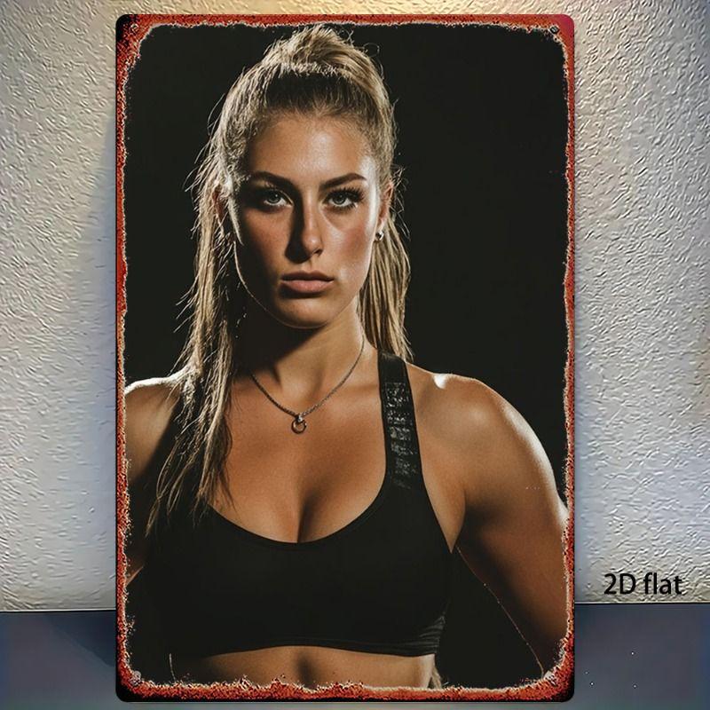 Fitness Motivation Metallblechschild Gewichtheben Fitness Poster Man Cave Garage Heimwanddekor 8x12 Zoll