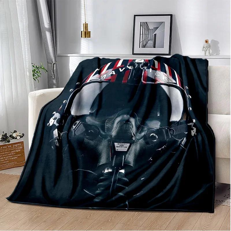 Top Gun Classic Movie Sign 3D Blanket,Soft Throw Blanket for Home Bedroom Bed Sofa Picnic Travel Office Rest Cover Blanket Kids