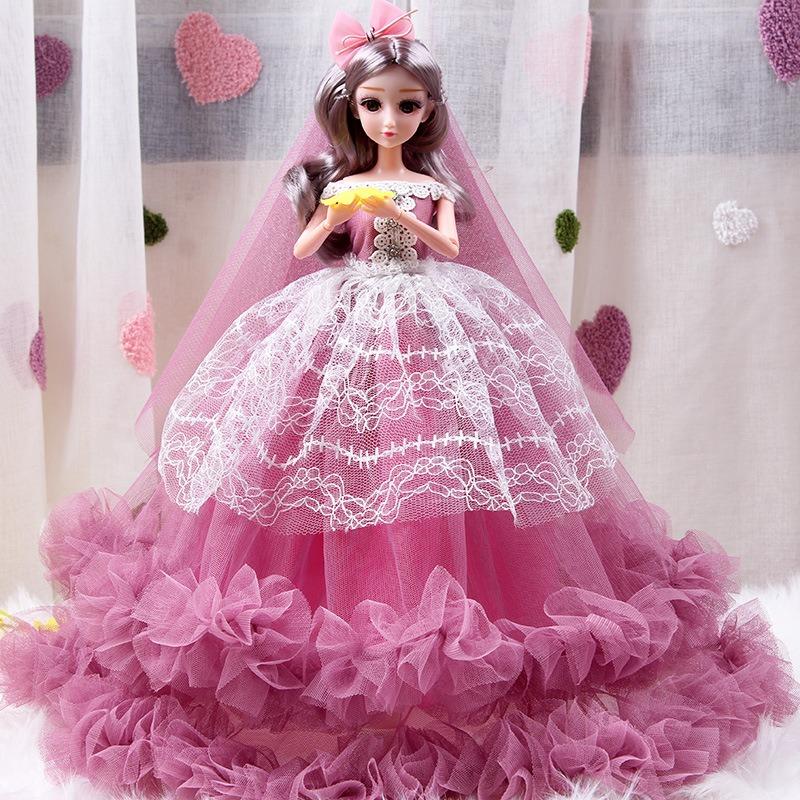 Cm Large Wedding Dress Princess Doll Toy Gift Set For Girls Kids
