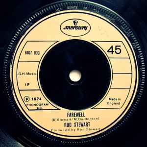 

7inch Record ROD STEWART - Farewell 6167033 Mercury 1974 UK Rock Used