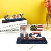 Love Flag Decoration Epoxy Mold Diy American Independence Day Desktop Ornaments Silicone Mold Resin Crafts for Gifts