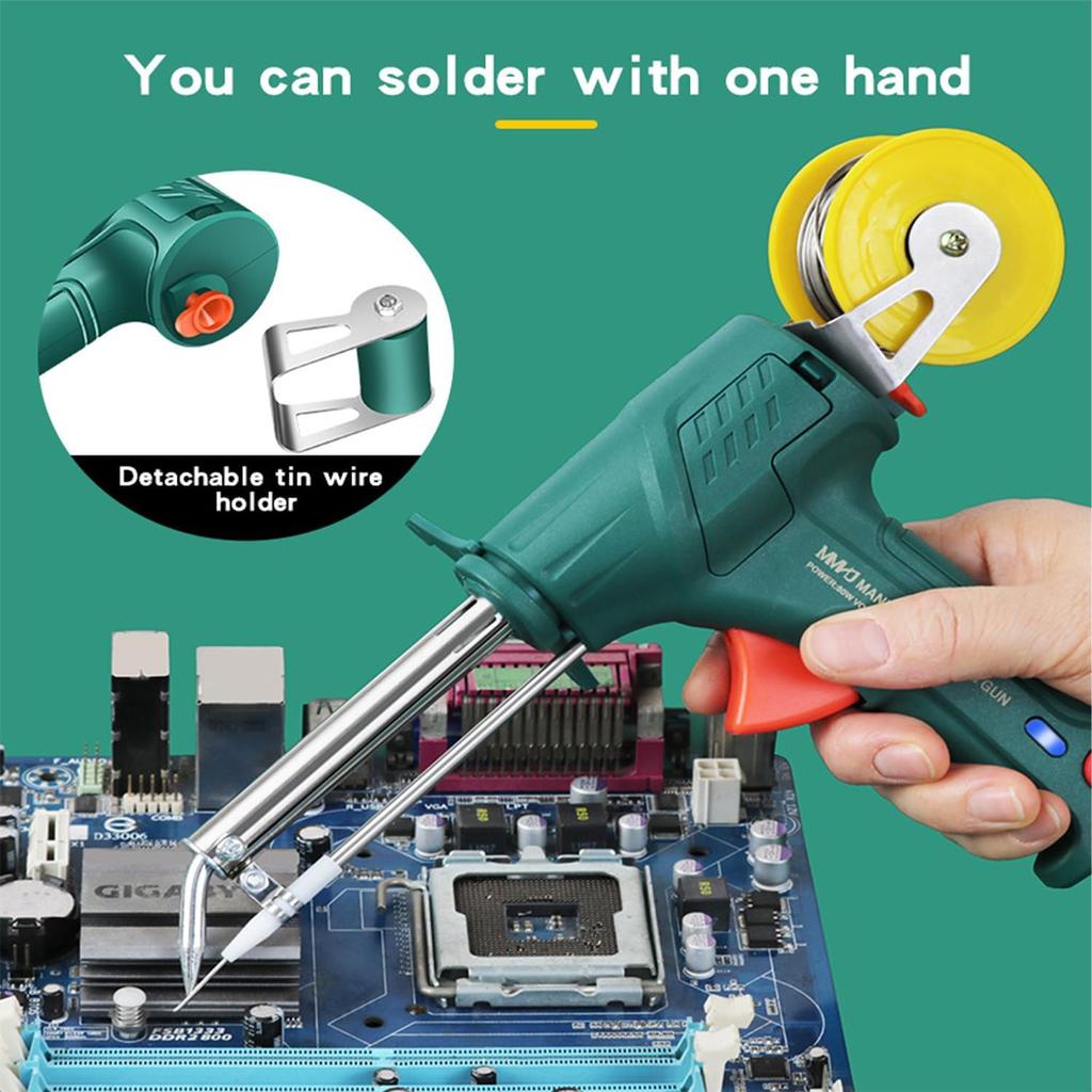 Internally Heated Industrial Welding Tools, 3 In 1 Portable 110V handheld Automatic Corded Multi-function Soldering Iron Soldering Gun Set for
