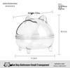 Panoramic Transparent Anti-Splash Bathroom for Small Pets