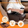 Multifunctional Pu Leather Car Armrest Box Mat with Cup Holders &Tissue Box Slot&Phone Slot