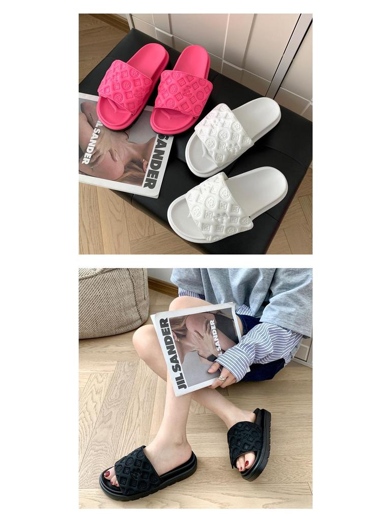 Women's 2024 Summer Velcro Platform Sandals: Thick-Soled, Soft, Non-Slip, All-Match Outdoor Niche Style