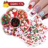 Nail Art Christmas Bells Snowflake Elk Snowman Nail Art Ornaments Halloween Kid Funny Ghost Pumpkin Nail Accessories