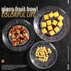SIFAR Round Glass Fruit and Snack Plate